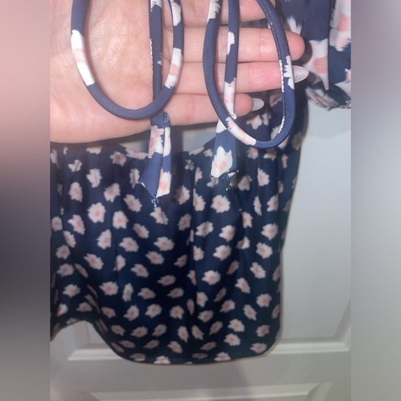 New! Sachin & Babi Lyra Baby Doll Top in Blue & Pink Ikat Floral 🌸 sz 0 NWT! - Picture 12 of 14